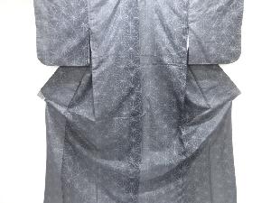 麻の葉模様織り出し十日町紬着物